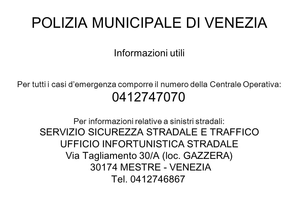 Corpo Di Polizia Municipale Ppt Video Online Scaricare